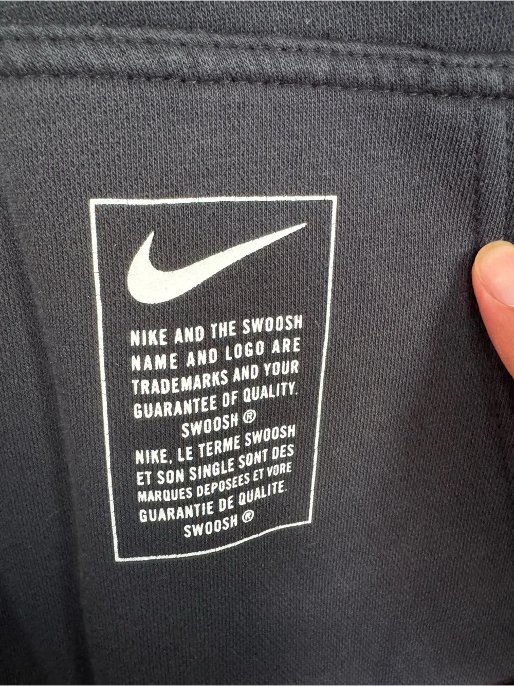 Nike Black Sweat Suit with White and Yellow Swoosh Logos